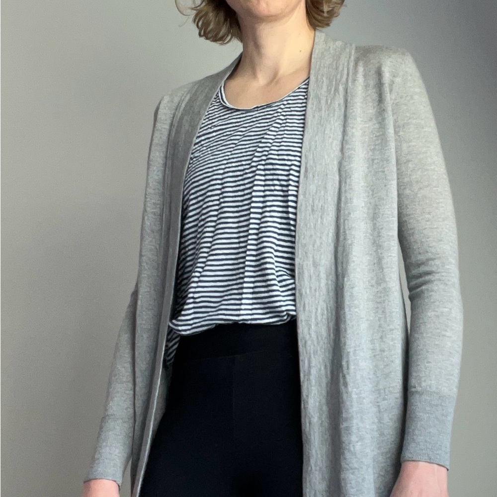Talbots Open-Front Lightweight Merino Cardigan